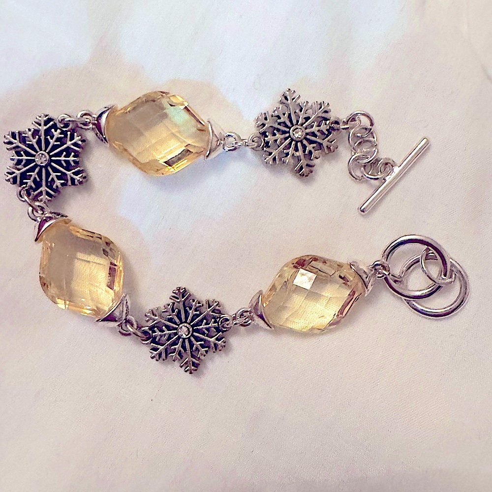 Silver Snowflake Bracelet
